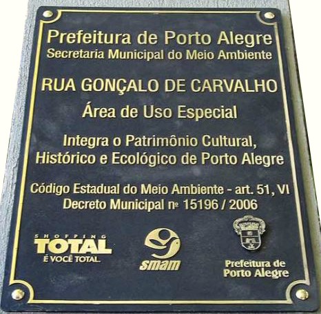 PLACA DE BRONZE FUNDIDO